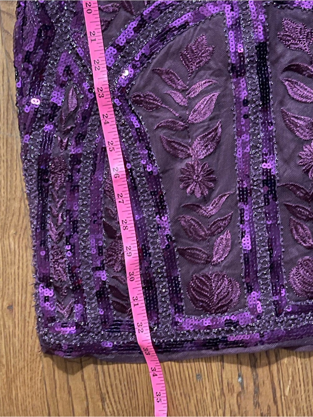 Lulu's Purple Sequin Embellished Short Sleeve Mini Dress - Picture 10 of 11
